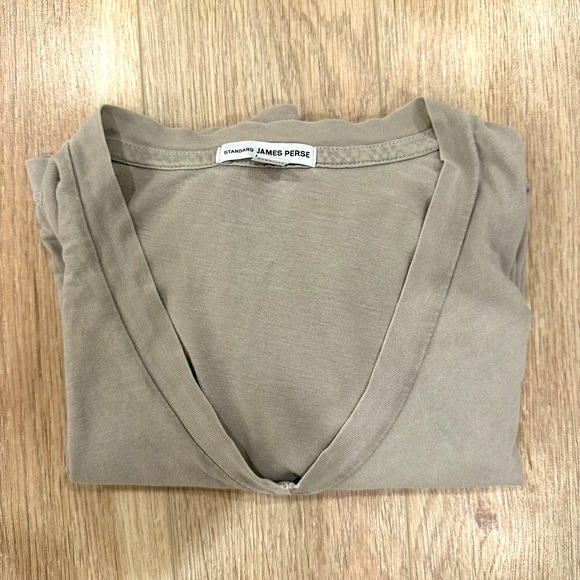 James Perse - Men’s Khaki T-Shirt (Size 2, Medium) - Picture 5 of 5